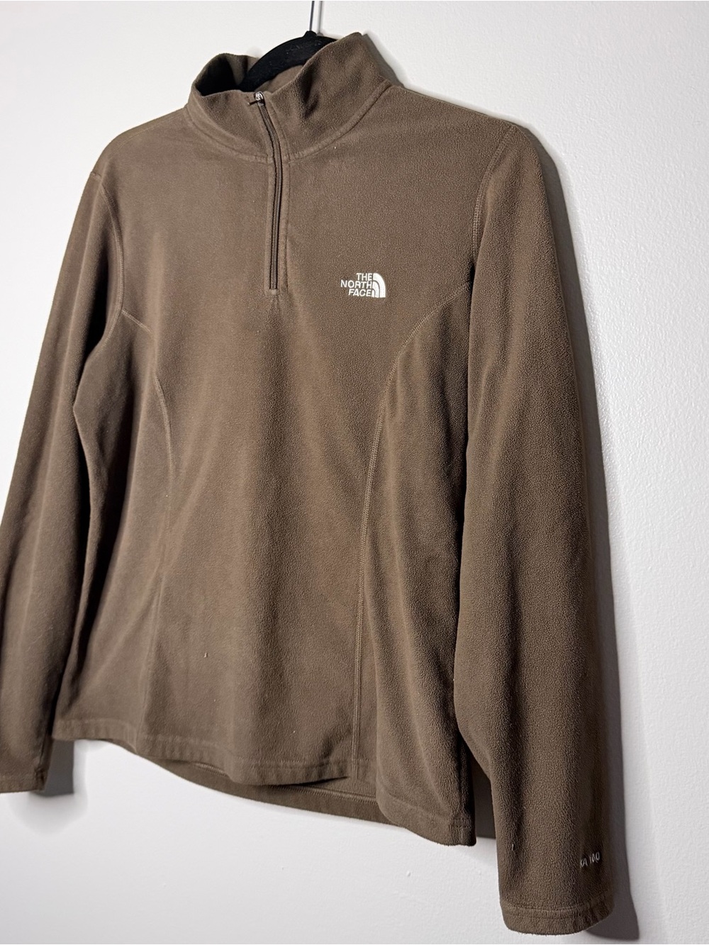 The North Face Brown Quarter-Zip Fleece Pullover